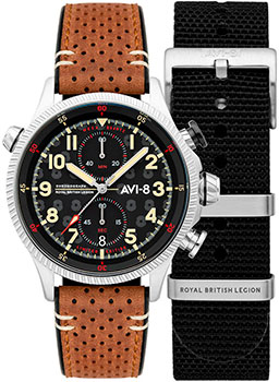 fashion наручные  мужские часы AVI-8 AV-4080-RBL01. Коллекция Hawker Hunter Duke