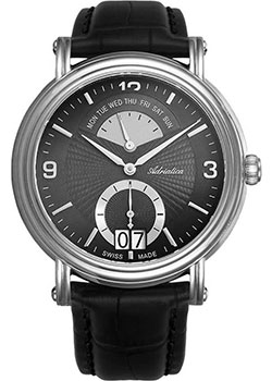 Швейцарские наручные  мужские часы Adriatica 1194.5254QF. Коллекция Gents Leather