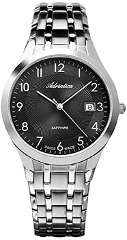 Швейцарские наручные  мужские часы Adriatica 1236.5126Q. Коллекция Classic