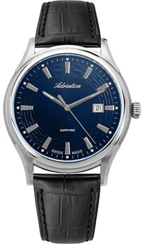 Швейцарские наручные  мужские часы Adriatica 2804.5215Q. Коллекция Gents