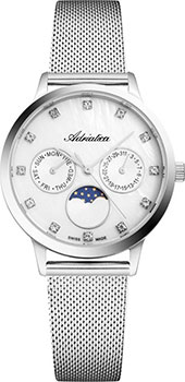 Швейцарские наручные  женские часы Adriatica 3174.514FQF. Коллекция Multifunction