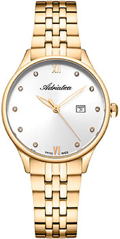 Швейцарские наручные  женские часы Adriatica 3547.1183Q. Коллекция Ladies