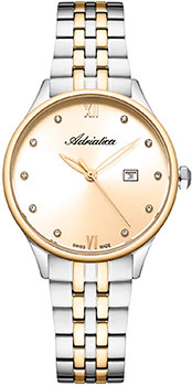 Швейцарские наручные  женские часы Adriatica 3547.2181Q. Коллекция Ladies