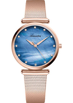 Швейцарские наручные  женские часы Adriatica 3712.914ZQ. Коллекция Milano
