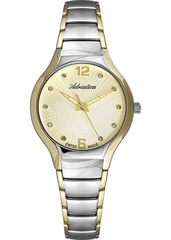 Швейцарские наручные  женские часы Adriatica 3798.2171Q. Коллекция Bracelet