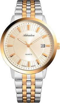 Швейцарские наручные  мужские часы Adriatica 8164.2111Q. Коллекция Premiere