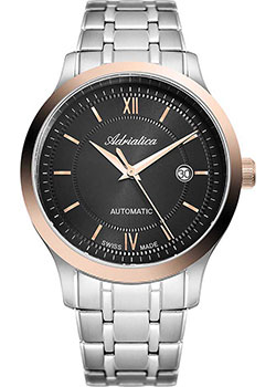 Швейцарские наручные  мужские часы Adriatica 8276.R164A. Коллекция Automatic