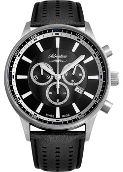 Швейцарские наручные  мужские часы Adriatica 8281.4216CH. Коллекция Aviation