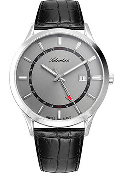 Швейцарские наручные  мужские часы Adriatica 8289.5217Q. Коллекция Multifunction