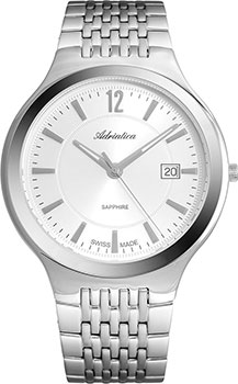 Швейцарские наручные  мужские часы Adriatica 8296.5153Q. Коллекция Premiere