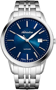 Швейцарские наручные  мужские часы Adriatica 8306.5115Q. Коллекция Classic