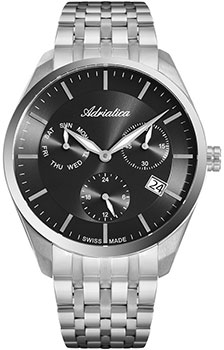 Швейцарские наручные  мужские часы Adriatica 8309.5116QF. Коллекция Multifunction