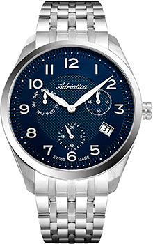 Швейцарские наручные  мужские часы Adriatica 8309.5125QF. Коллекция Multifunction