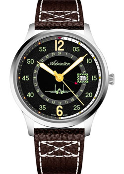 Швейцарские наручные  мужские часы Adriatica 8311.5B24Q. Коллекция Aviator