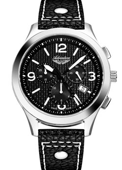 Швейцарские наручные  мужские часы Adriatica 8313.5254CH. Коллекция Aviation