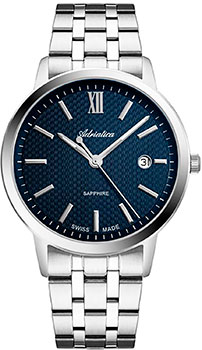Швейцарские наручные  мужские часы Adriatica 8333.5165Q. Коллекция Classic