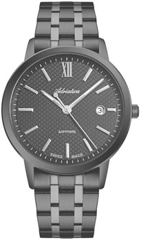 Швейцарские наручные  мужские часы Adriatica 8333.S166Q. Коллекция Classic
