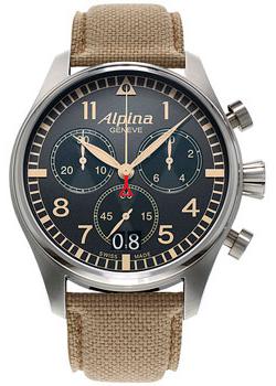 Швейцарские наручные мужские часы Alpina AL-372BGR4S6. Коллекция Aviation