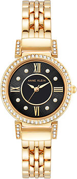 fashion наручные  женские часы Anne Klein 2928BKGB. Коллекция Crystal