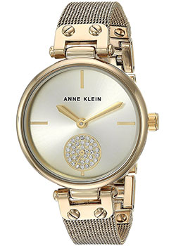 fashion наручные  женские часы Anne Klein 3000CHGB. Коллекция Crystal