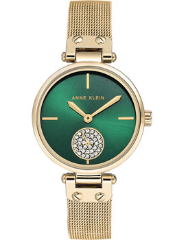 fashion наручные  женские часы Anne Klein 3000GNGB. Коллекция Crystal