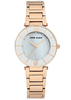 fashion наручные  женские часы Anne Klein 3198LGRG. Коллекция Crystal