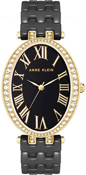 fashion наручные  женские часы Anne Klein 3900BKGB. Коллекция Ceramic