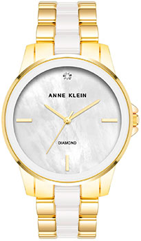 fashion наручные  женские часы Anne Klein 4120WTGB. Коллекция Diamond
