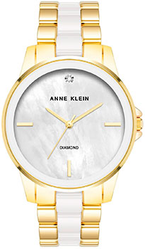 fashion наручные  женские часы Anne Klein 4120WTGB. Коллекция Diamond