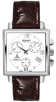 Швейцарские наручные  женские часы Atlantic 14450.41.18. Коллекция Worldmaster