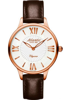 Швейцарские наручные  женские часы Atlantic 29038.44.08L. Коллекция Elegance