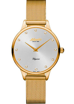 Швейцарские наручные  женские часы Atlantic 29038.45.27MB. Коллекция Elegance