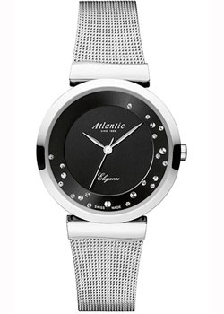 Швейцарские наручные  женские часы Atlantic 29039.41.69MB. Коллекция Elegance