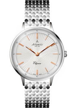 Швейцарские наручные  женские часы Atlantic 29042.41.21R. Коллекция Elegance
