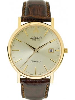 Швейцарские наручные  мужские часы Atlantic 50351.45.31. Коллекция Seacrest