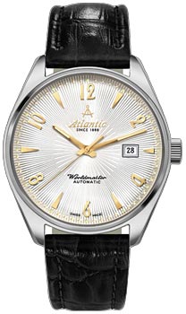 Швейцарские наручные  мужские часы Atlantic 51752.41.25G. Коллекция Worldmaster