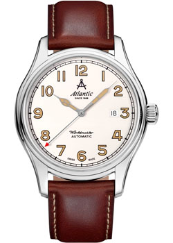 Швейцарские наручные  мужские часы Atlantic 52752.41.93. Коллекция Worldmaster