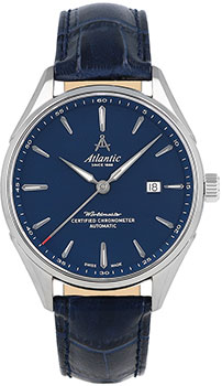 Швейцарские наручные  мужские часы Atlantic 52781.41.51. Коллекция Worldmaster