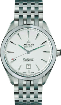 Швейцарские наручные  мужские часы Atlantic 53755.41.21. Коллекция Worldmaster