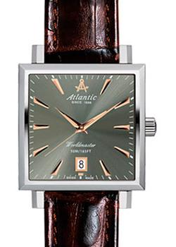 Швейцарские наручные мужские часы Atlantic 54350.41.41R. Коллекция Worldmaster