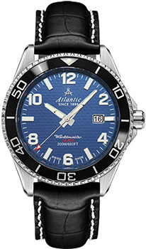 Швейцарские наручные  мужские часы Atlantic 55370.47.55S. Коллекция Worldmaster Diver