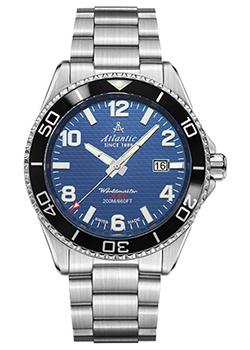 Швейцарские наручные  мужские часы Atlantic 55375.47.55S. Коллекция Worldmaster