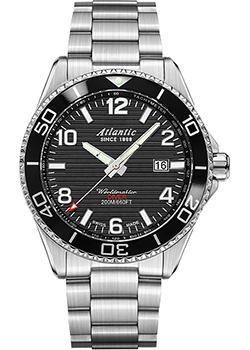 Швейцарские наручные  мужские часы Atlantic 55375.47.65S. Коллекция Worldmaster Diver