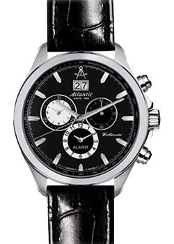 Швейцарские наручные  мужские часы Atlantic 55462.41.61. Коллекция Worldmaster
