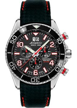 Швейцарские наручные  мужские часы Atlantic 55470.47.65RC. Коллекция Worldmaster Diver