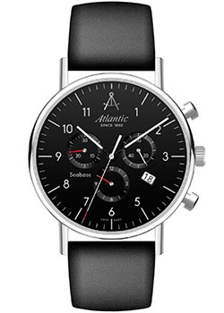 Швейцарские наручные  мужские часы Atlantic 60452.41.65. Коллекция Seabase Chrono