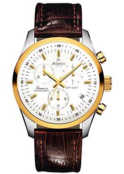 Швейцарские наручные  мужские часы Atlantic 65451.43.21. Коллекция Seamove