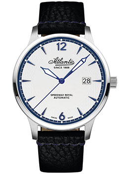 Швейцарские наручные  мужские часы Atlantic 68750.41.25B. Коллекция Speedway Royale