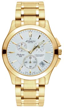 Швейцарские наручные  мужские часы Atlantic 71465.45.21. Коллекция Seahunter