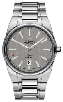 Швейцарские наручные  мужские часы Atlantic 83365.41.41. Коллекция Skipper